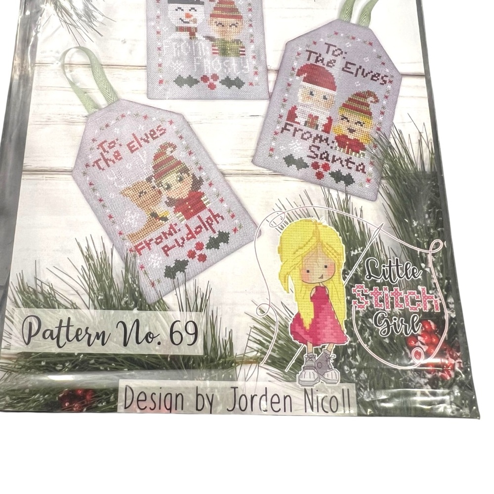 The Gift Of Giving To: The Elves Cross Stitch Pattern Christmas Pattern 69 NEW - Picture 4 of 6